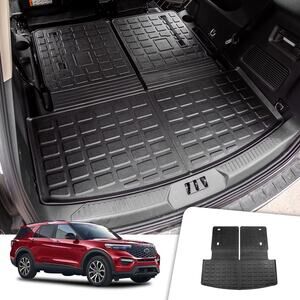 Cargo Mat Ford Explorer 2020-2026 6&7 Passenger Trunk Liner Back Seat Protector